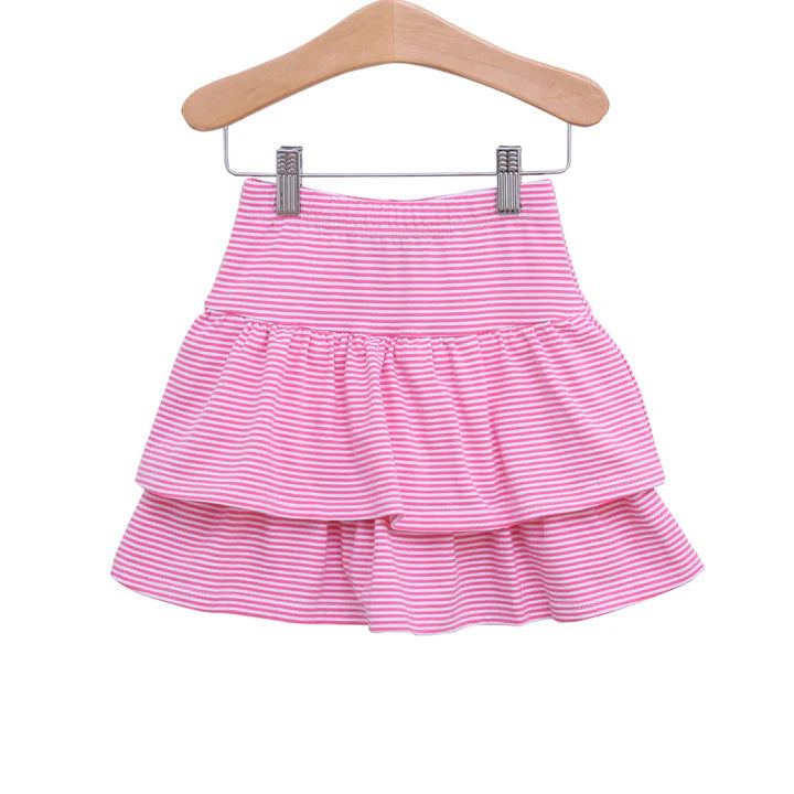 Trotter Street: Rosemary Skort - Pink Stripe