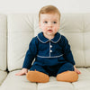 Maddie & Connor: Navy Pima Boys Romper