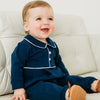 Maddie & Connor: Navy Pima Boys Romper