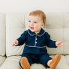 Maddie & Connor: Navy Pima Boys Romper