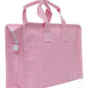 TRVL: OVERNITE TOTE: GINGHAM PINK