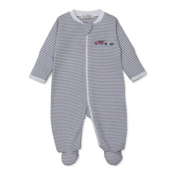Kissy Kissy: Rescue Raid Stripe Footie with Zipper