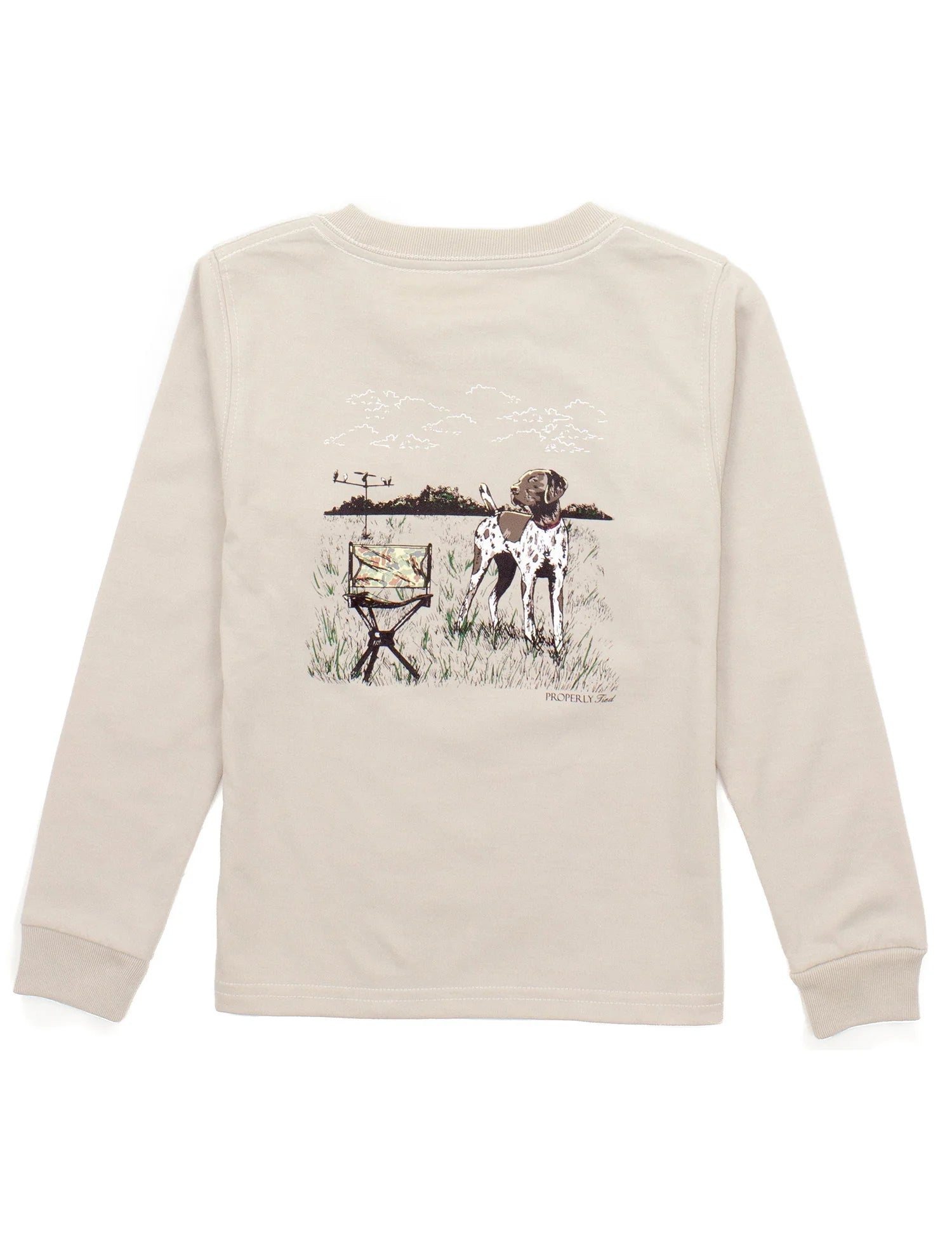 Properly Tied: Dove Hunt LS Tee - Linen