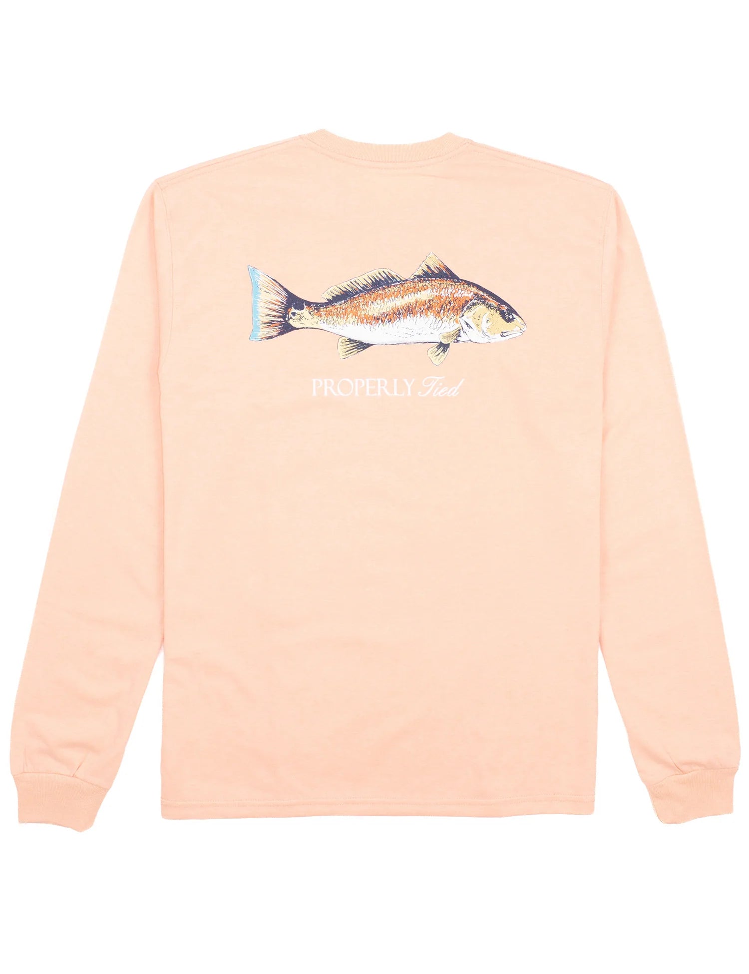 Properly Tied: Redfish LS Tee - Melon