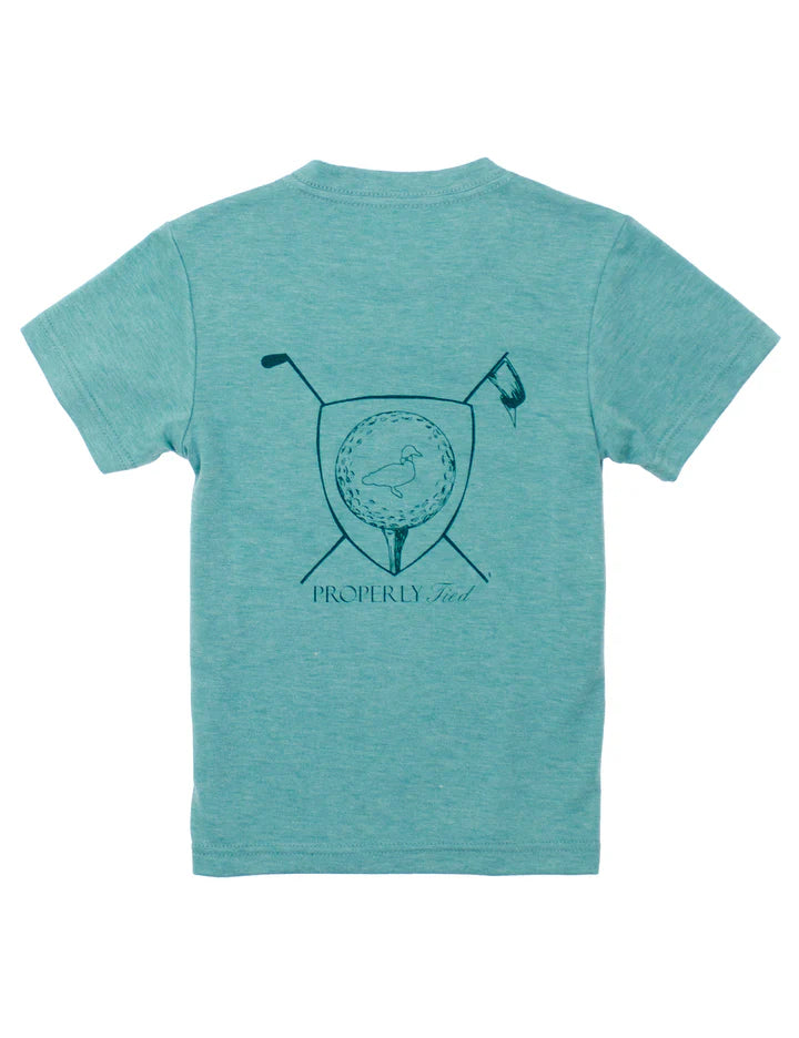 Properly Tied: Boys Portland Pocket Tee SS Tee Time Clover