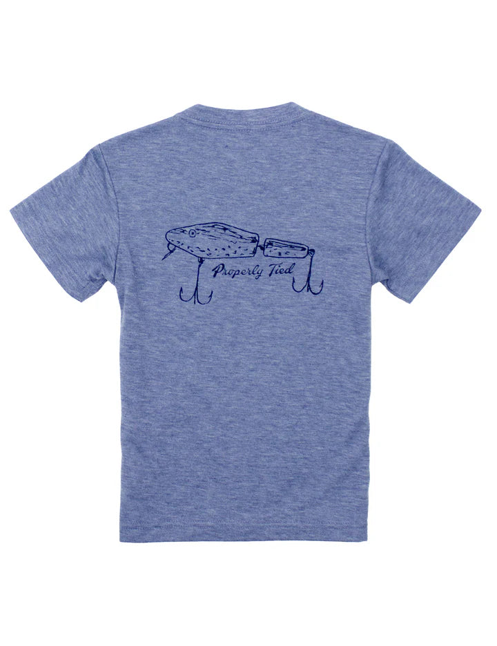 Properly Tied: Boys Portland Pocket Tee SS Lure Denim
