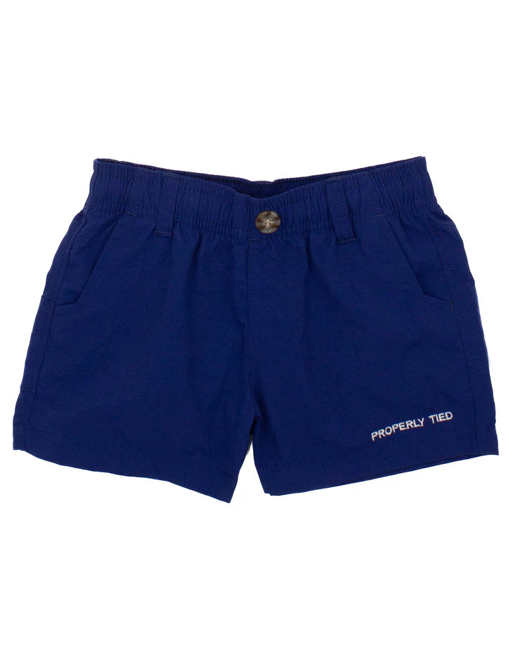 Properly Tied: Boys Mallard Short - Marine Navy