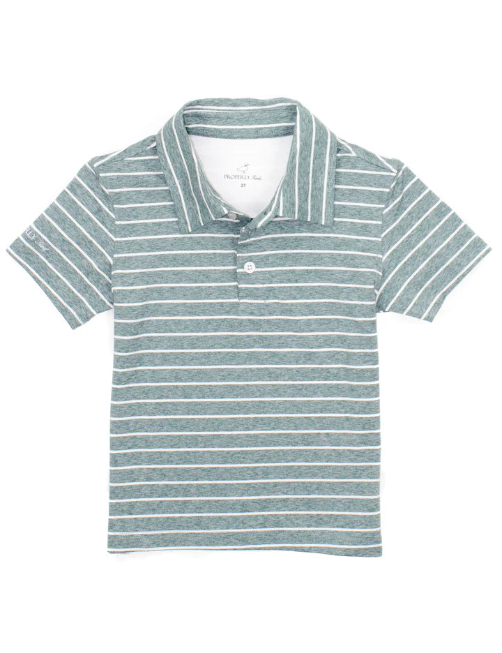 Properly Tied: Boys Starboard Polo Pine