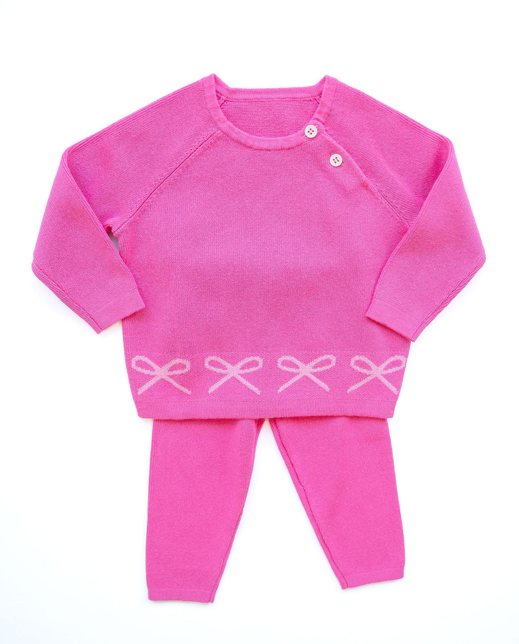 Ruth & Ralph: Pink Bows Knit Set