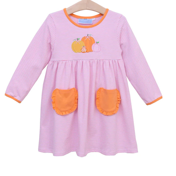 Trotter Street: Pumpkin Patch LS Dress