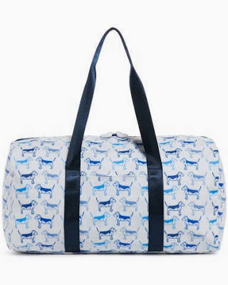 TRVL: Duffel - Puppy Love Blue Weekender Bag