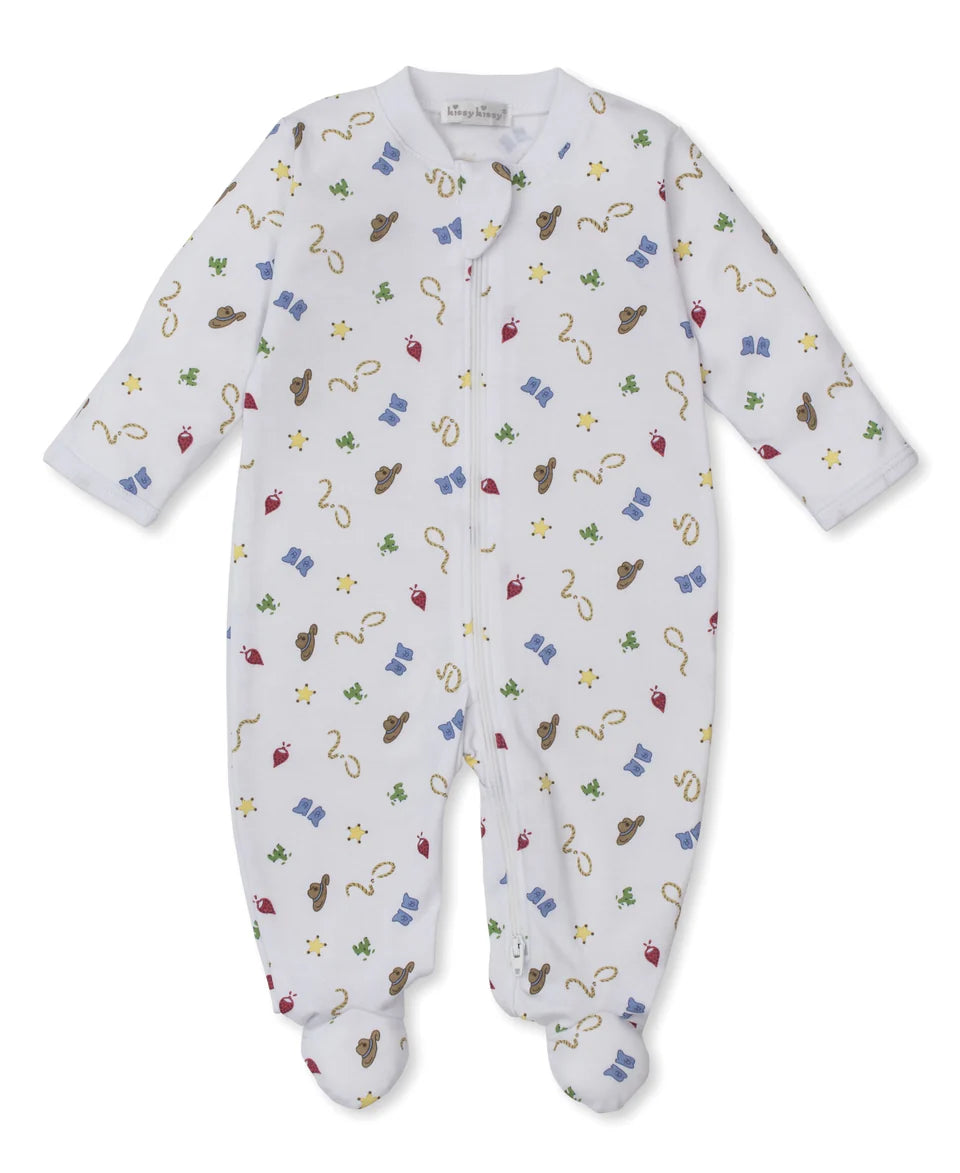 Kissy Kissy: Western Cowboy Footie W/Zip PRT