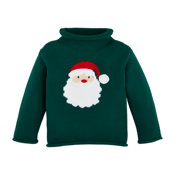 Mud Pie: Green Santa Rollneck Sweater